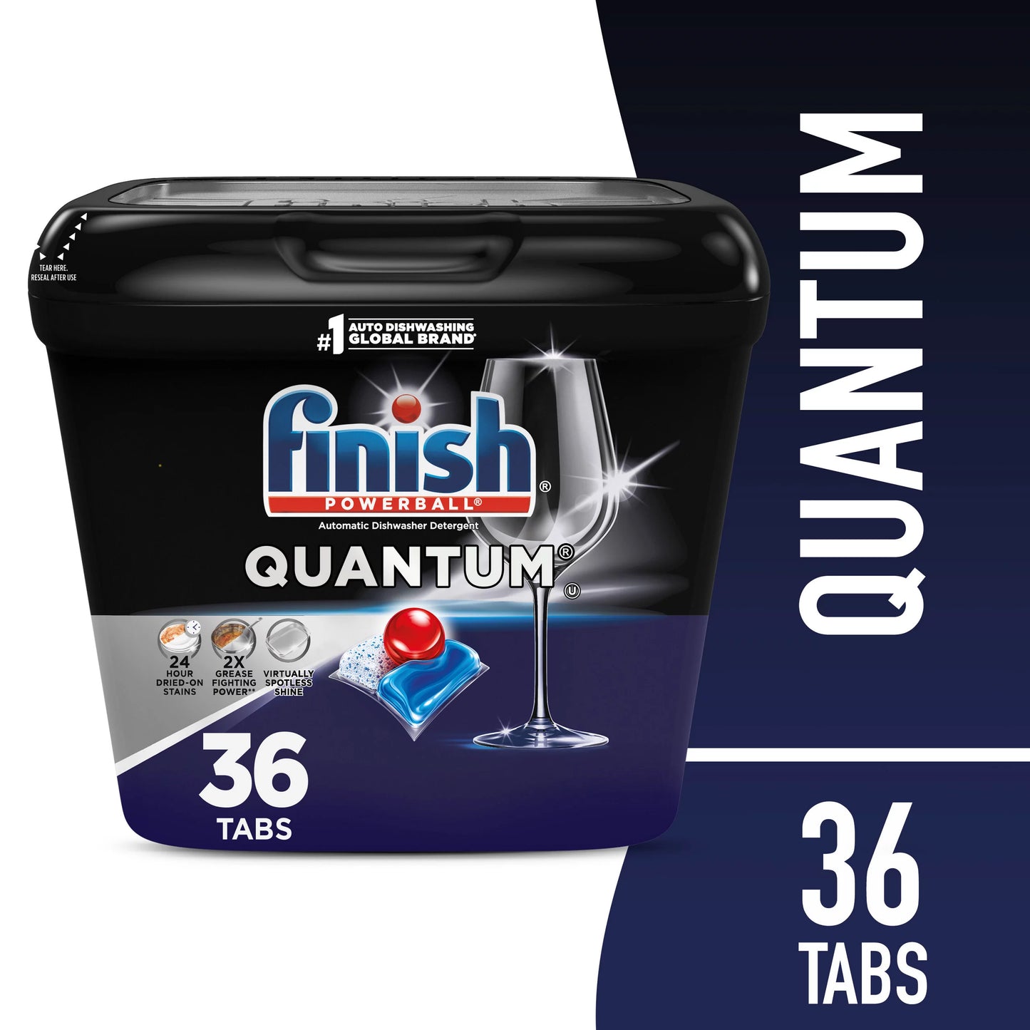 Finish Quantum Dishwasher Detergent, Premium Dishwashing Tablets, 36 ct 36 ct.