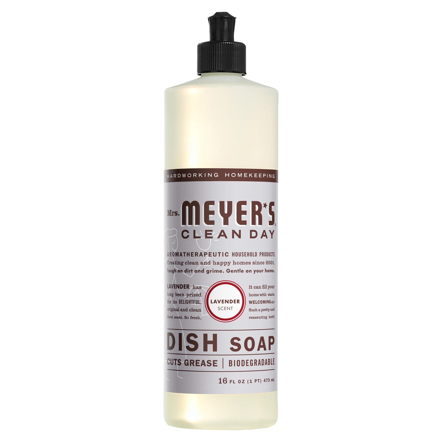 Mrs. Meyer's Clean Day Dish Soap, Lavender Scent 16 fl. oz.
