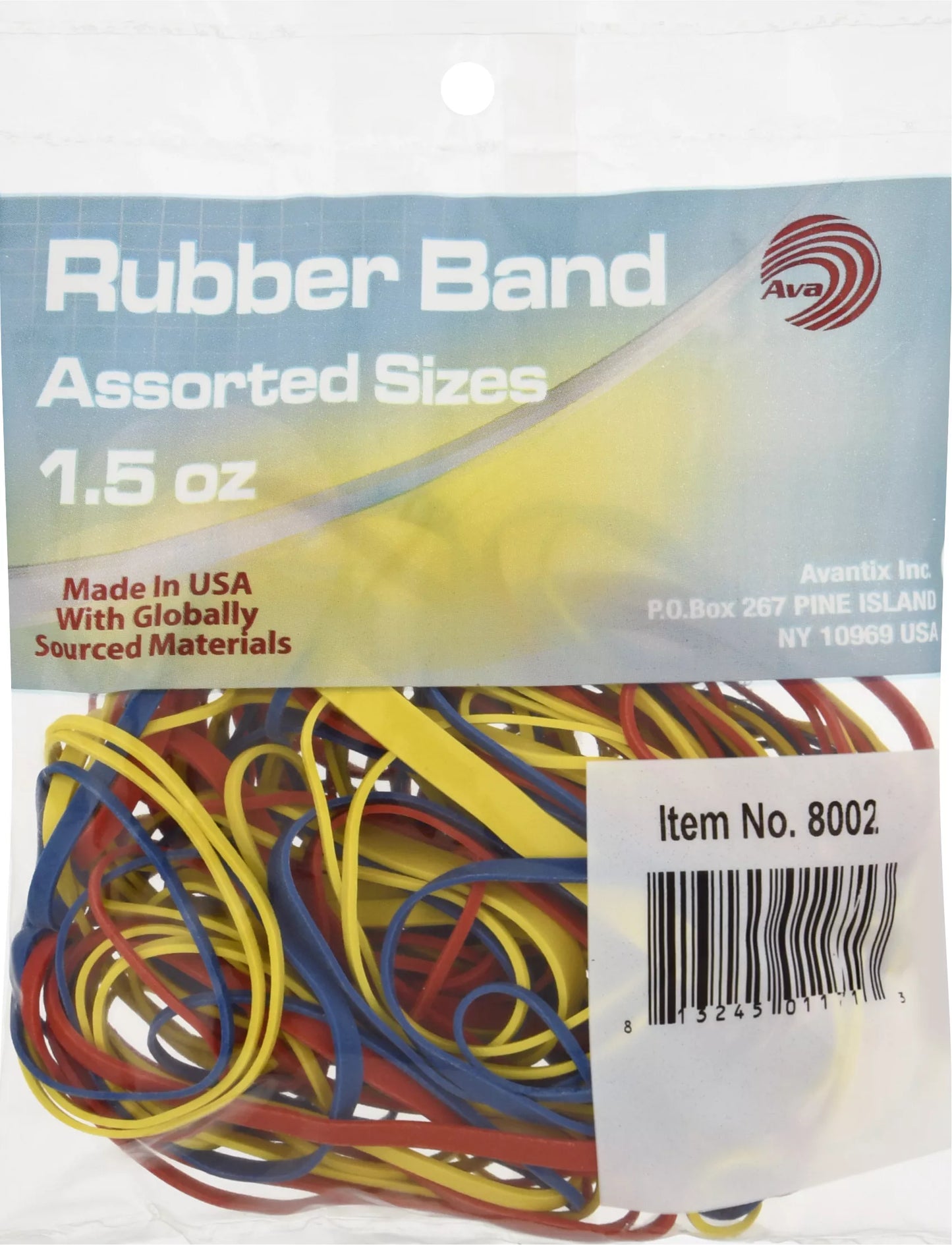 Ava Rubber Band, Assorted Sizes 1.5 ounce