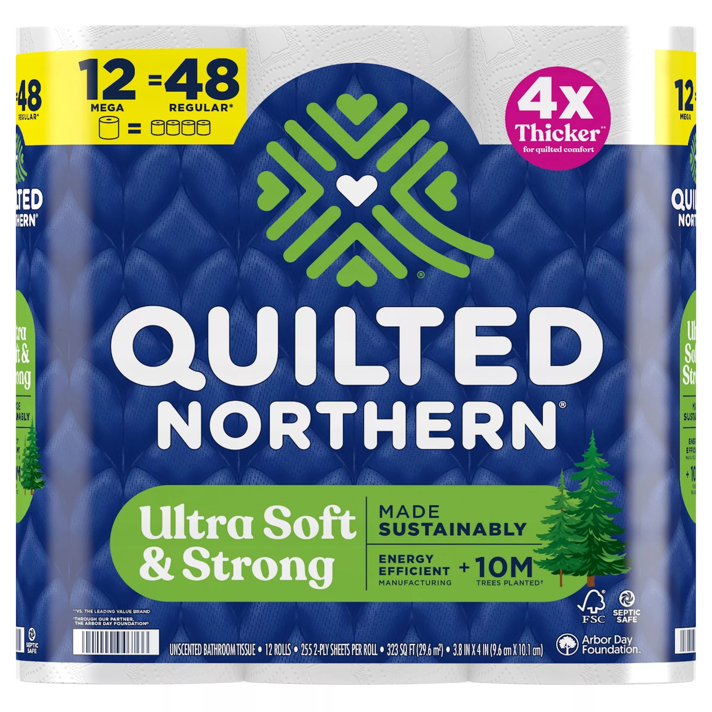 Quilted Northern Ultra Soft & Strong 2-Ply Unscented Mega Rolls Bathroom Tissue 323 sq. ft.