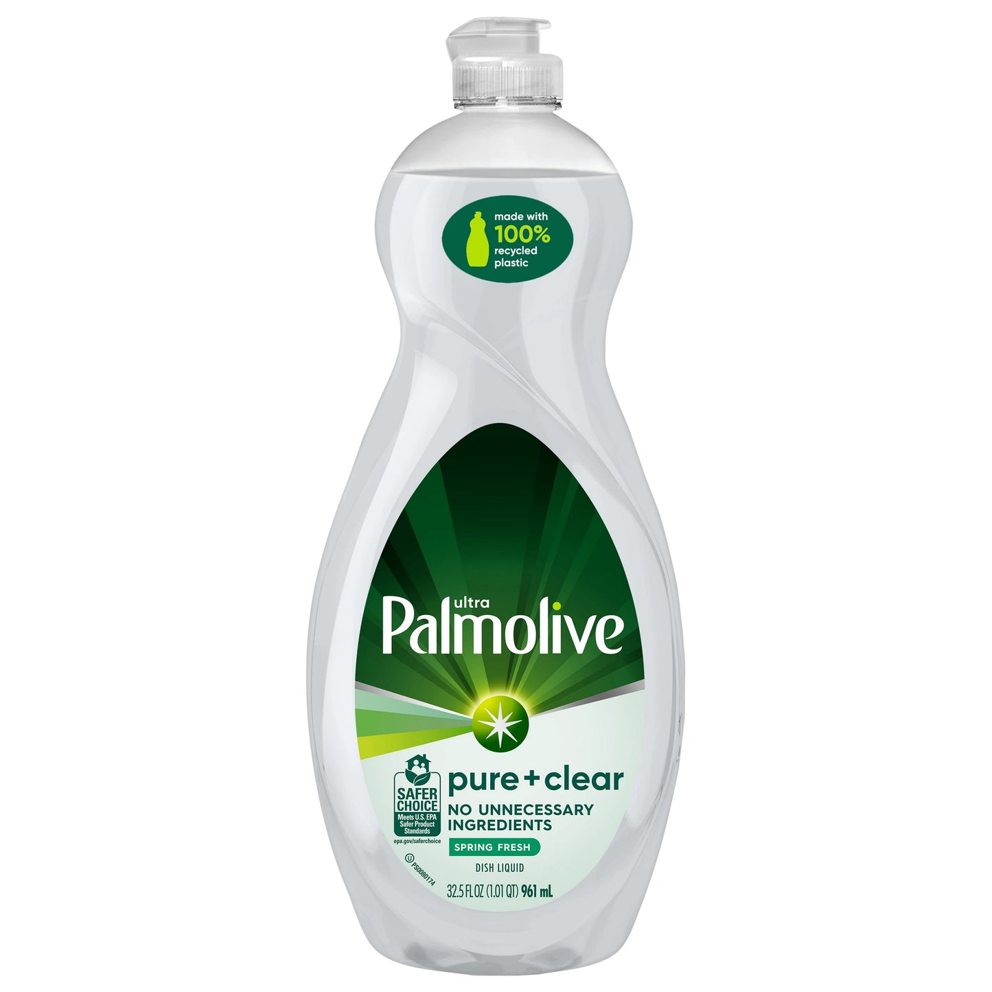 Palmolive Pure + Clear Spring Fresh Dish Liquid 32.5 fl. oz.