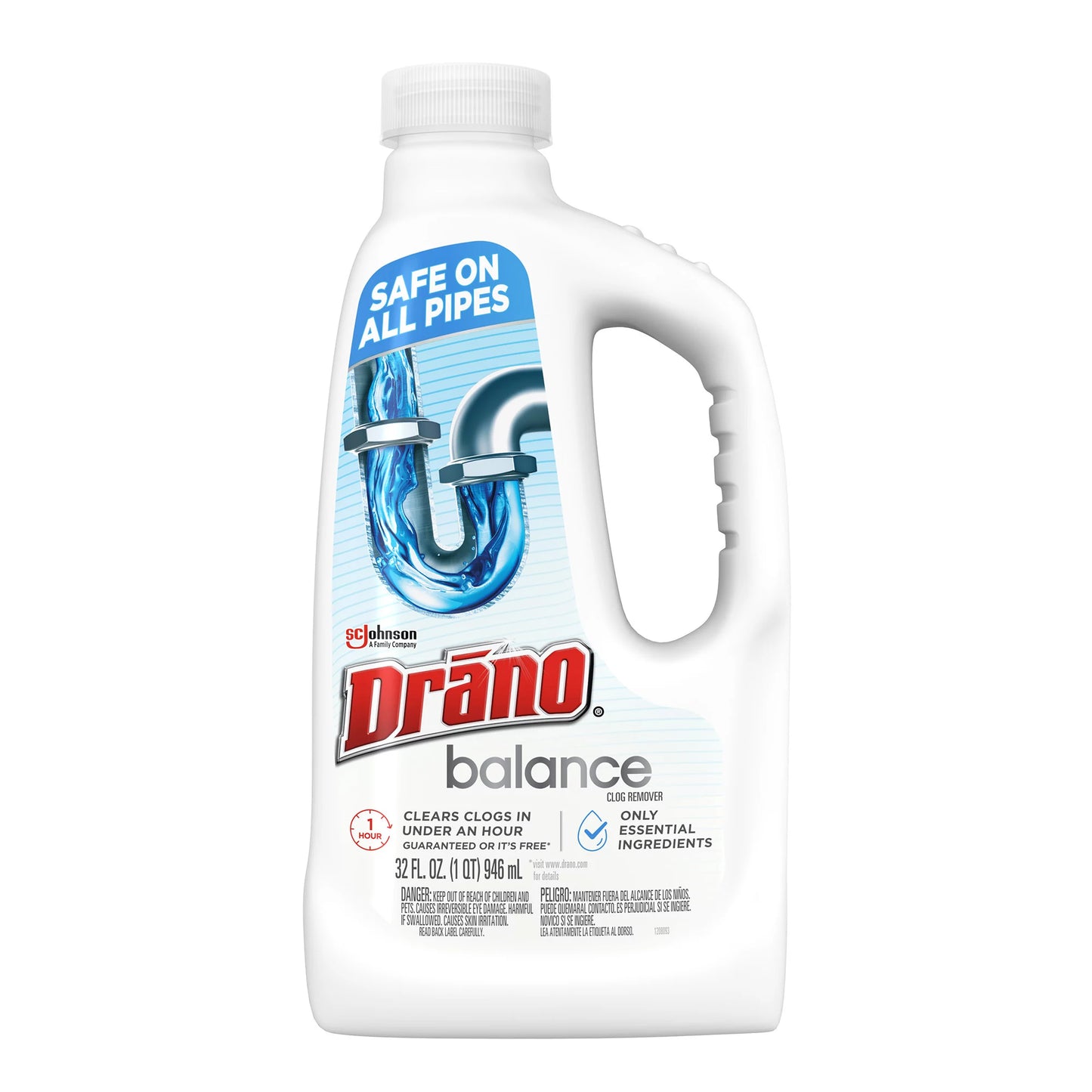 Drano Balance Clog Remover, Drain Declogger with Only Essential Ingredients, 32 oz 32 fl. oz.