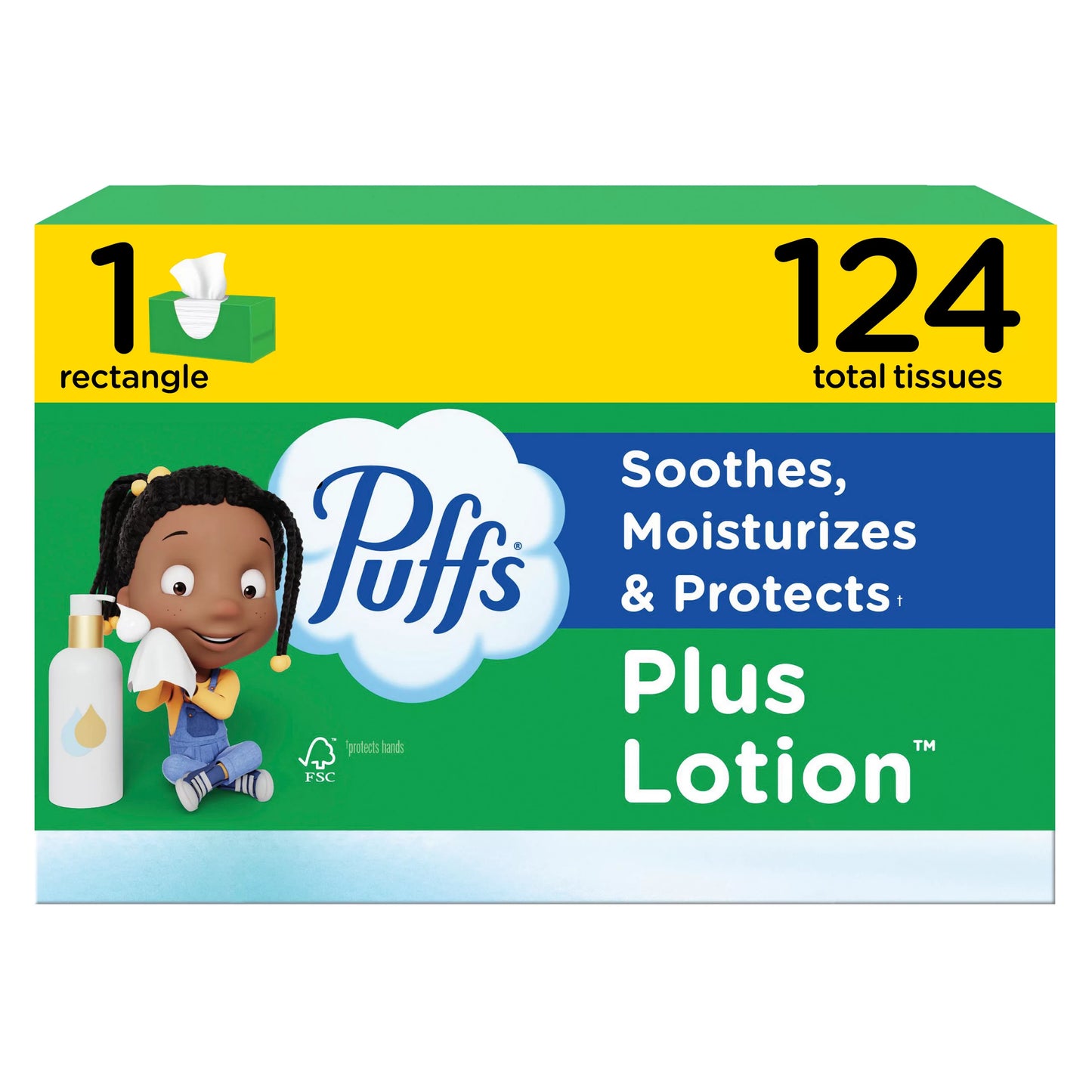 Puffs Plus Lotion Facial Tissue 124 ct.