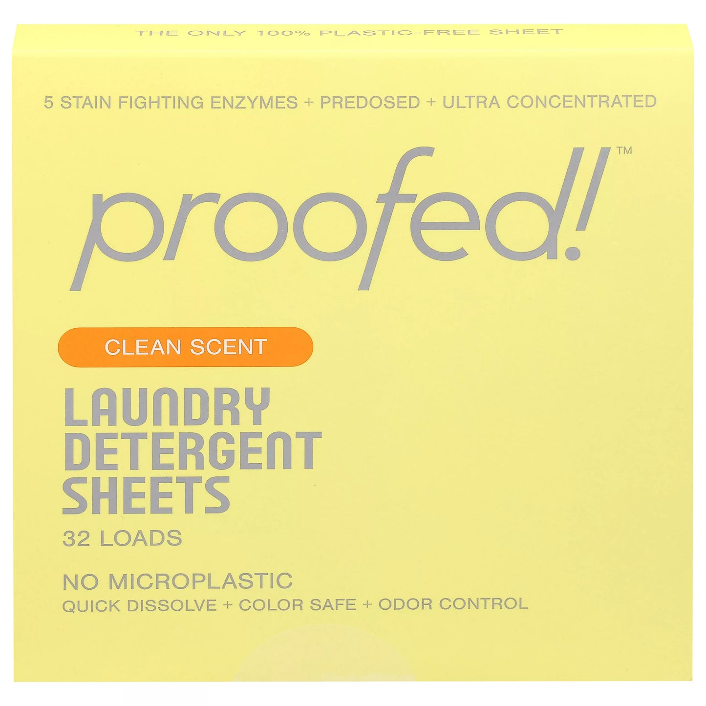 Proofed! Clean Scent Laundry Detergent Sheets 32 ct.