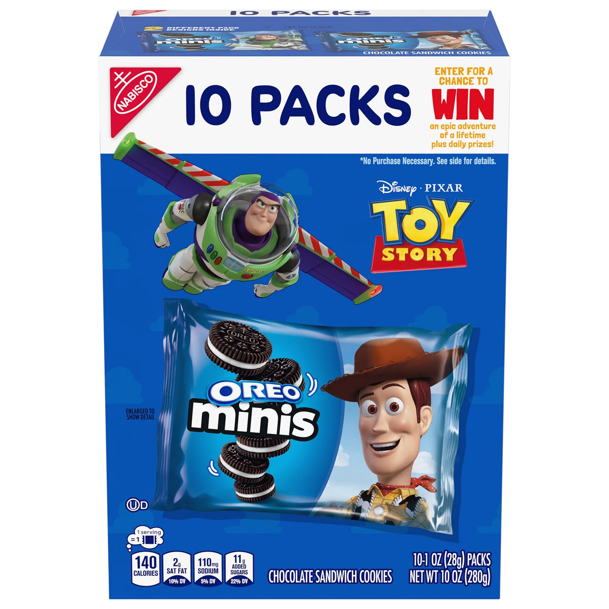 Oreo Minis Disney Pixar Toy Story Chocolate Sandwich Cookies, 10 oz. package from Oreo.