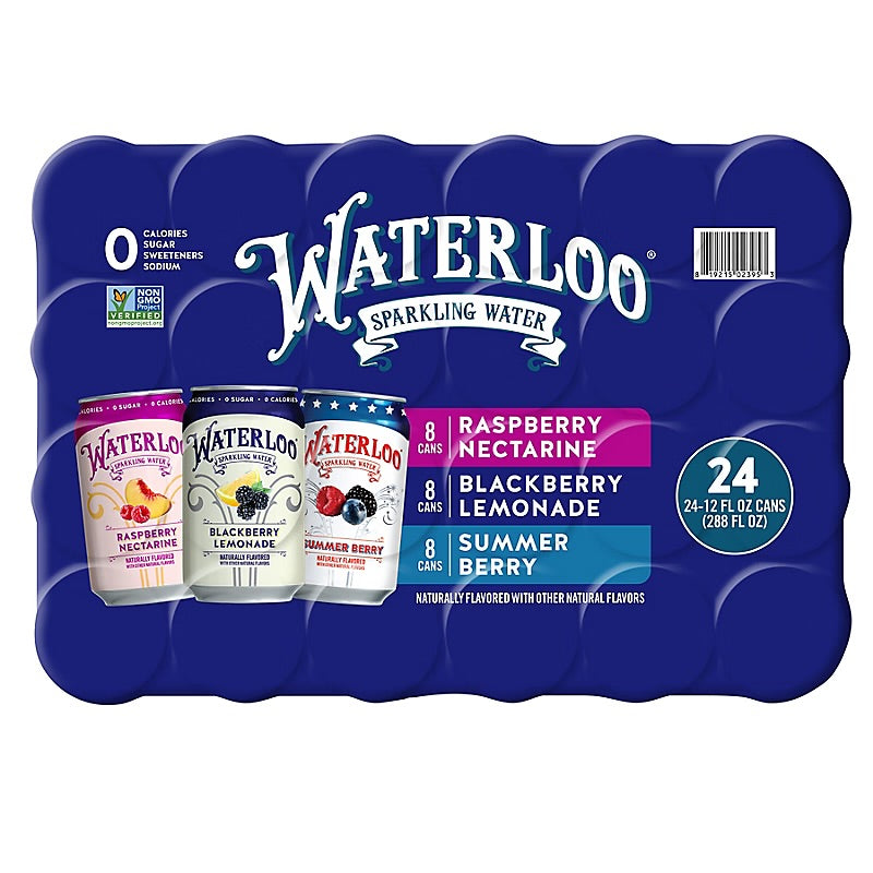 Waterloo Sparkling Water Variety Pack, 24 pk./12 fl. oz.