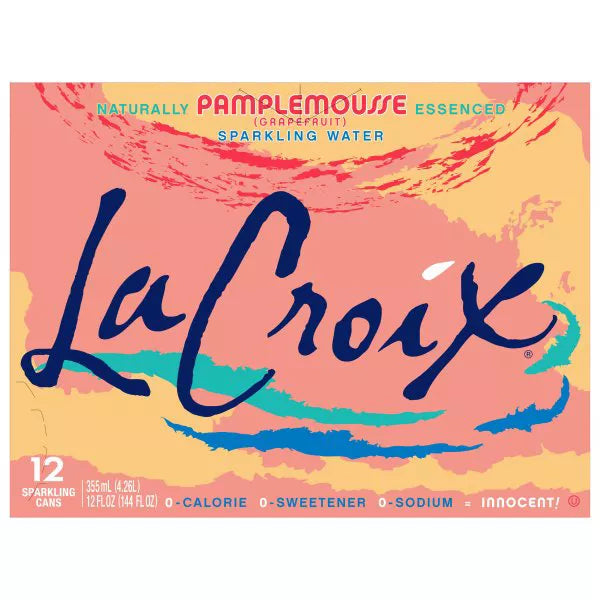 LaCroix Sparkling Water, Pamplemousse (Grapefruit) 12 x 12 fl. oz.