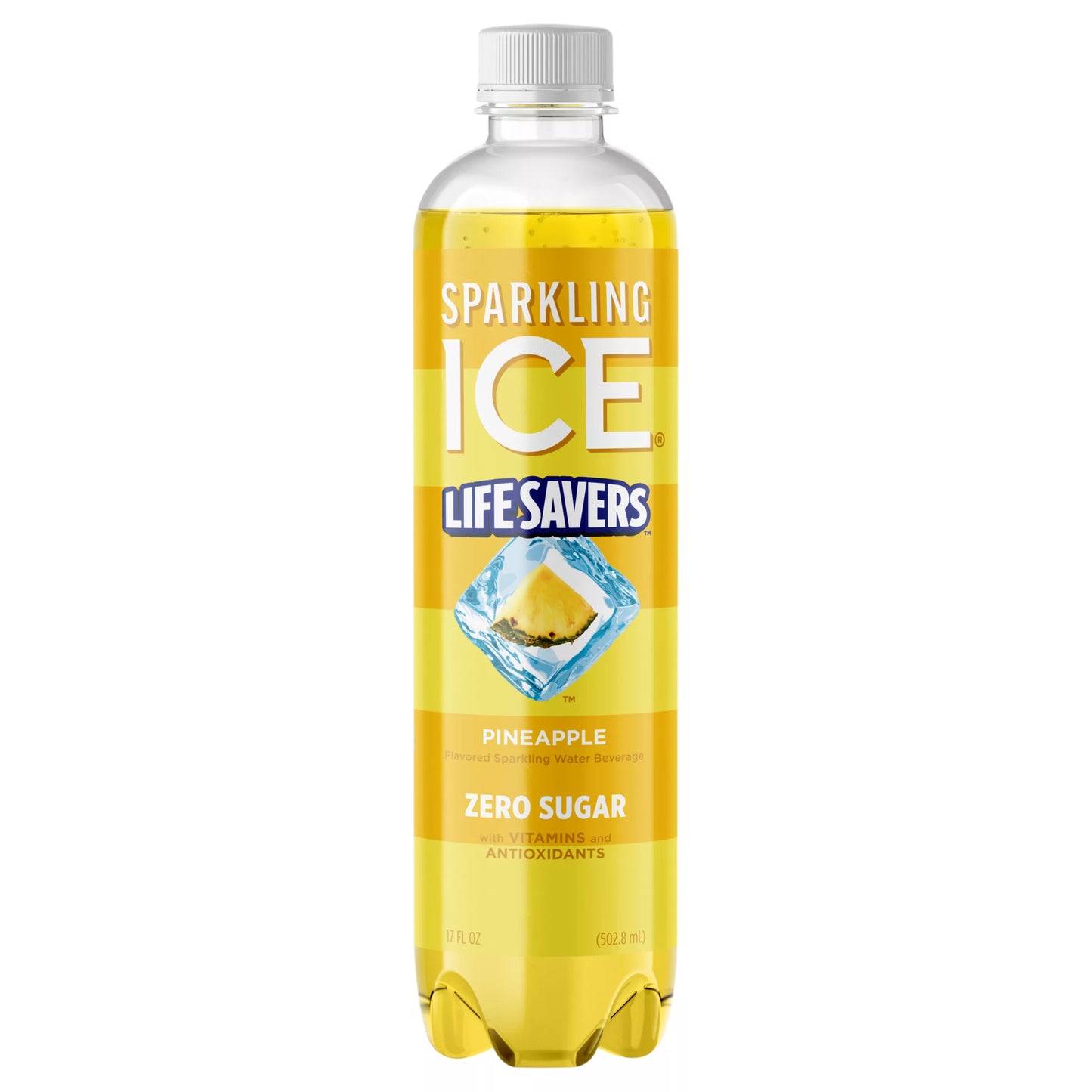 Sparkling Ice Life Savers Zero Sugar Pineapple Sparkling Water Beverage 17 fl. oz. bulk pack available from Crabtree Supply. Fast local delivery and nationwide shipping.