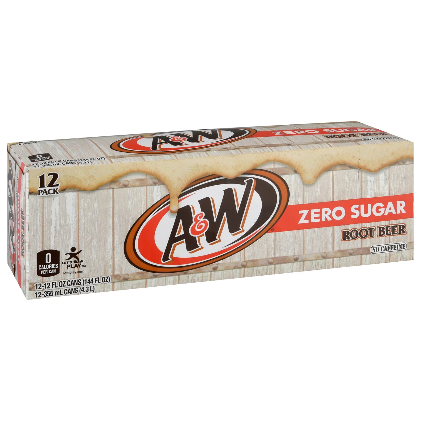 A&W Root Beer, Zero Sugar, 12 Pack 12 x 12 fl. oz. bulk pack available from Crabtree Supply. Fast local delivery and nationwide shipping.