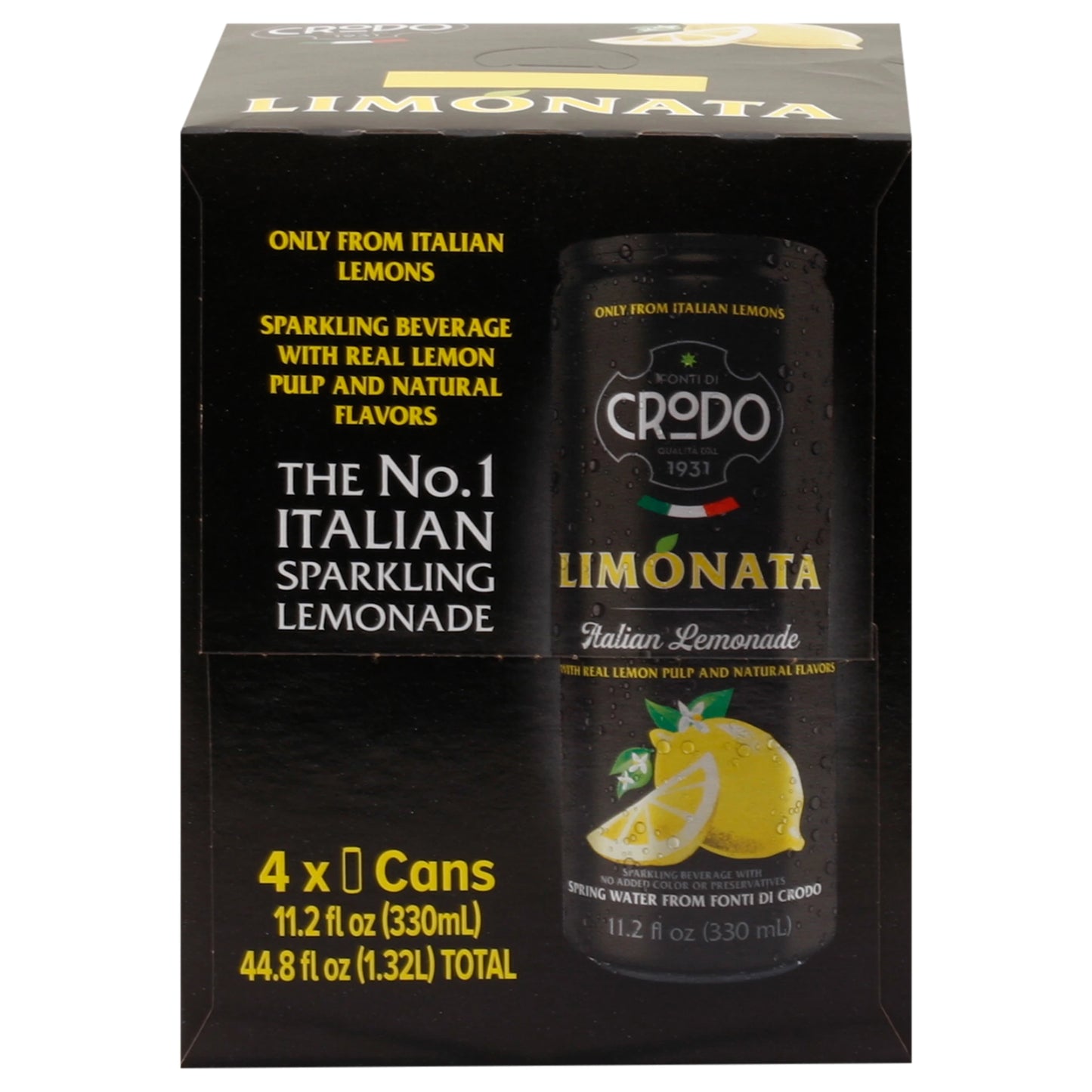 Crodo Limonata Sparkling Italian Lemonade 4 x 11.2 fl. oz. bulk pack available from Crabtree Supply. Fast local delivery and nationwide shipping.