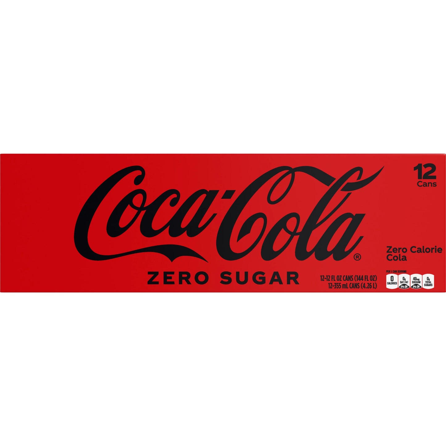 Coca-Cola Zero Sugar Soda Cans 12 x 12 fl. oz. bulk pack available from Crabtree Supply. Fast local delivery and nationwide shipping.