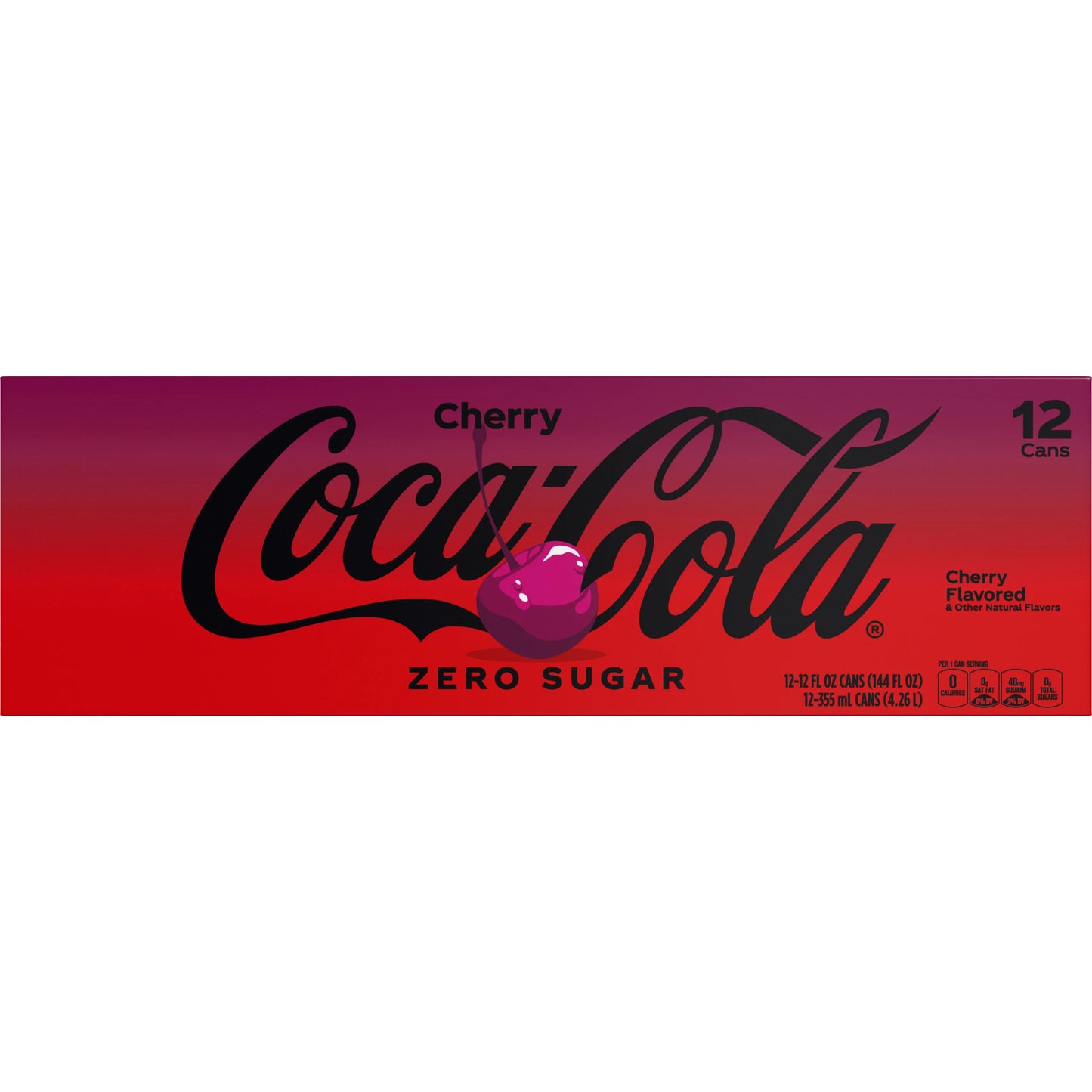 Coca-Cola Zero Sugar Cherry Soda Cans 12 x 12 fl. oz. bulk pack available from Crabtree Supply. Fast local delivery and nationwide shipping.