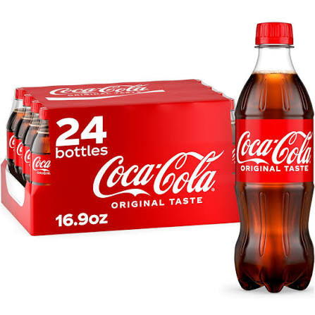 Coca-Cola Soda Soft Drink, 16.9 fl. oz., 24 pk. bulk pack available from Crabtree Supply. Fast local delivery and nationwide shipping.