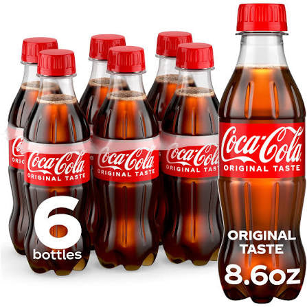 Coca-Cola Cola 6 x 8.55 fl. oz. bulk pack available from Crabtree Supply. Fast local delivery and nationwide shipping.