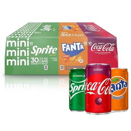 Coca-Cola Flavors Mini Cans Variety Pack 7.5 fl. oz., 30 pk. bulk pack available from Crabtree Supply. Fast local delivery and nationwide shipping.