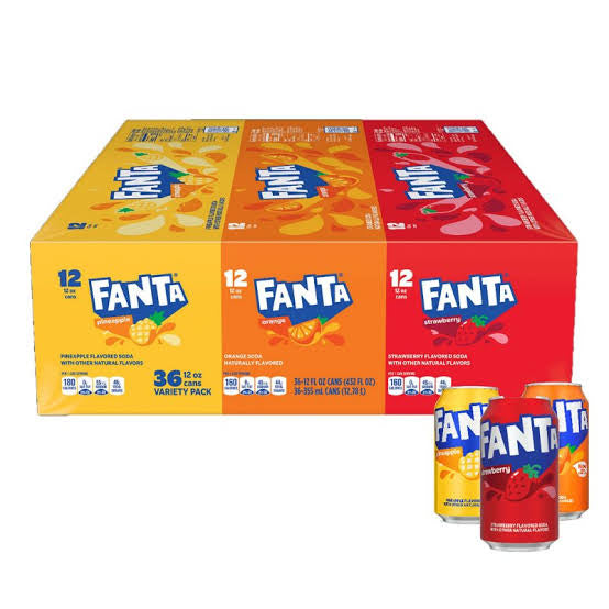 Fanta Cans Variety Pack 12 fl. oz. 36 pk. bulk pack available from Crabtree Supply. Fast local delivery and nationwide shipping.