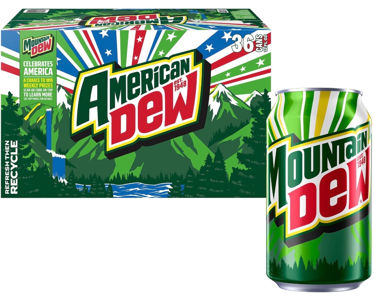Mountain Dew Citrus Soda (36 ct, 12 oz)