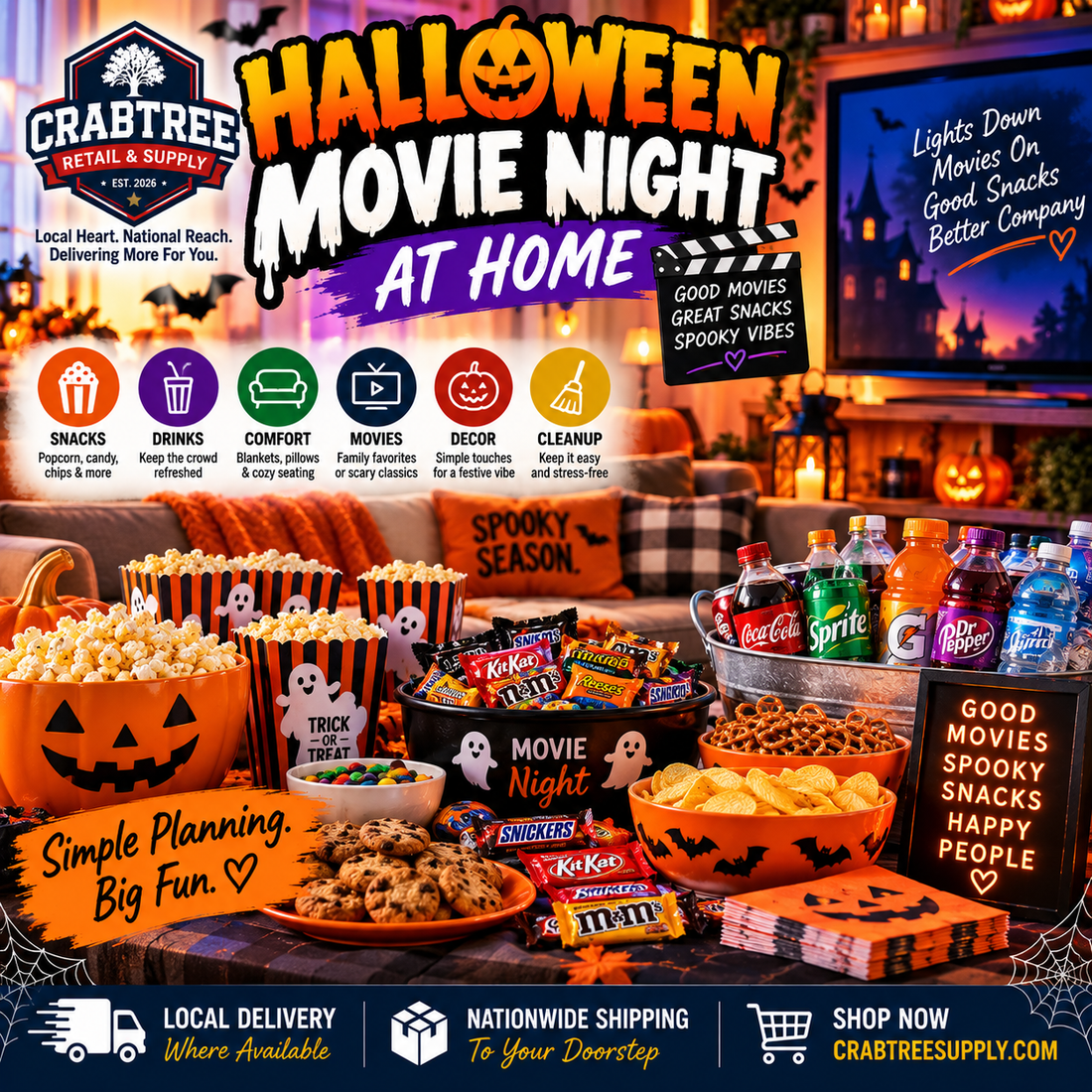 Plan an Easy Halloween Movie Night at Home