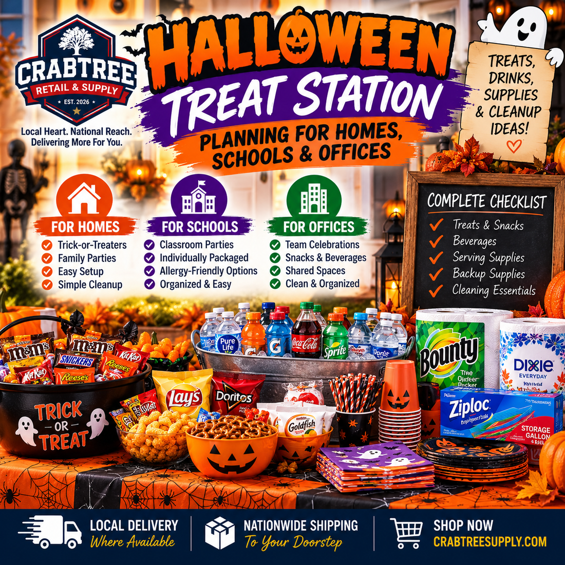 Halloween Treat Station Planning for Homes, Schools & Offices