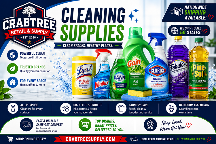Cleaning Supplies - Household Cleaners, Disinfectants & More