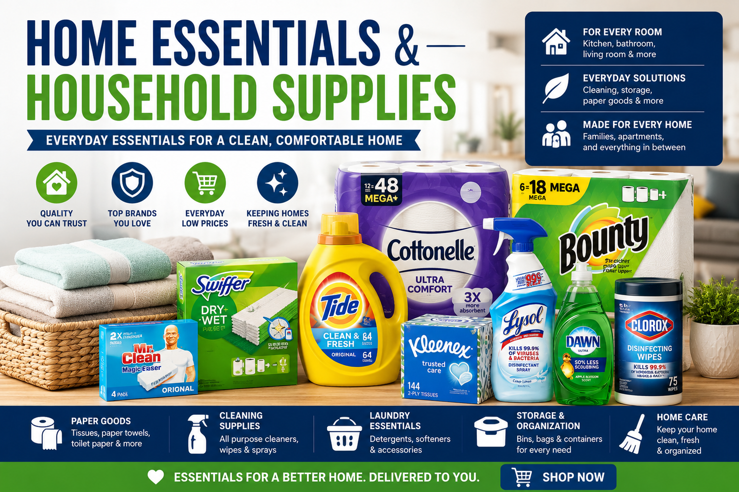 Home Essentials | Everyday Household Supplies & More