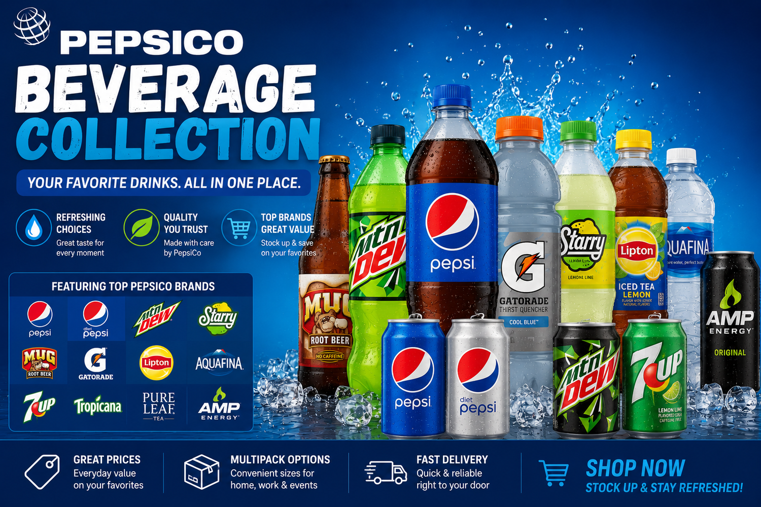 PepsiCo Beverages | Pepsi, Mountain Dew, Gatorade, Starry & More