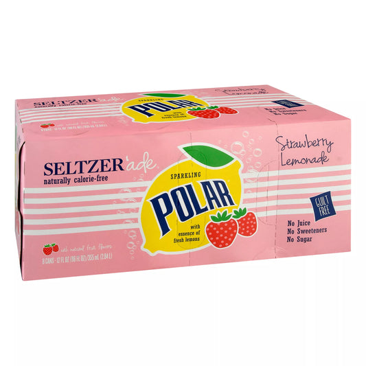 Polar Seltzer'Ade, Sparkling, Strawberry Lemonade
