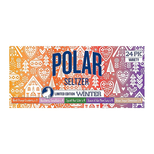 Polar Winter Seasonal Seltzer Variety Pack, 24 pk.