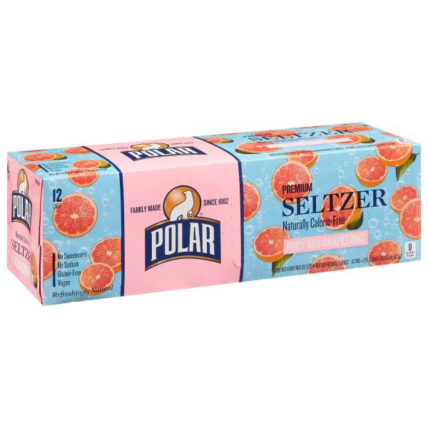 Polar Seltzer, Premium, Ruby Red Grapefruit bulk pack available from Crabtree Supply. Fast local delivery and nationwide shipping.