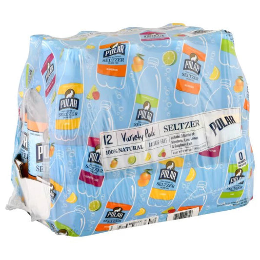 Polar Seltzer, Variety Pack 12 x 33.8 fl. oz.