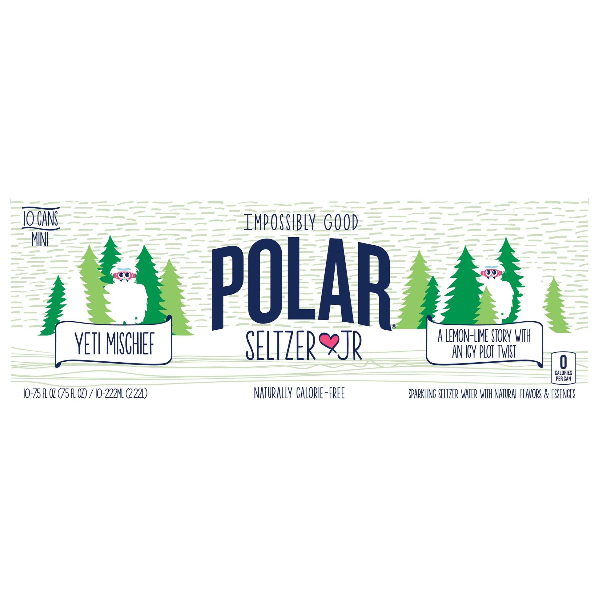 Polar Yeti Mischief Sparkling Seltzer Water 75 fl. oz. bulk pack available from Crabtree Supply. Fast local delivery and nationwide shipping.