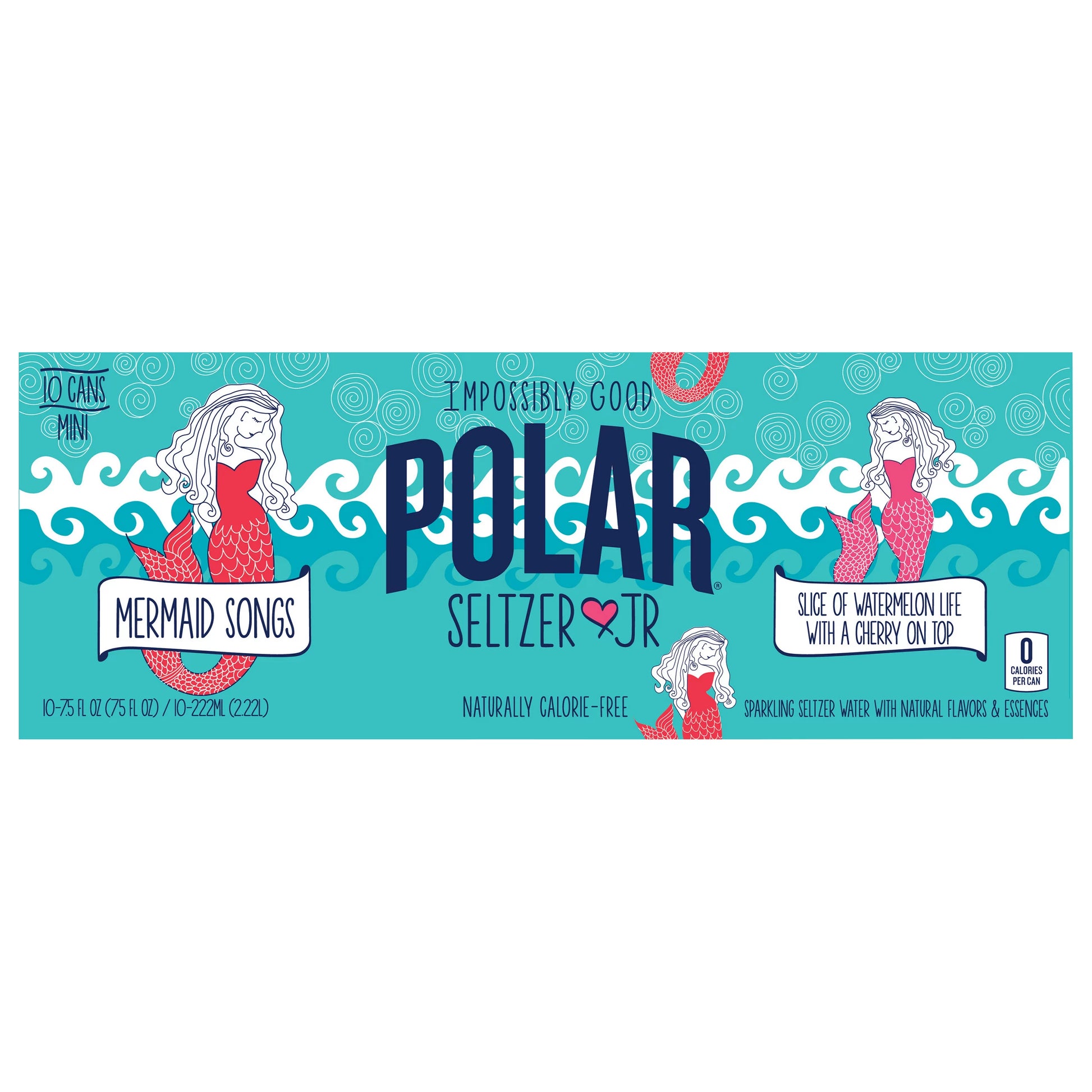 Polar Sparkling Mermaid Songs Mini Seltzer Water bulk pack available from Crabtree Supply. Fast local delivery and nationwide shipping.
