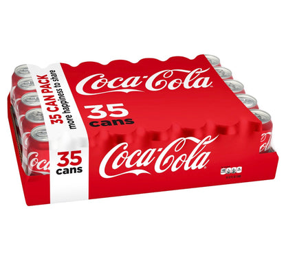 Coca-Cola Classic Soda (35 ct, 12 oz) bulk pack available from Crabtree Supply. Fast local delivery and nationwide shipping.