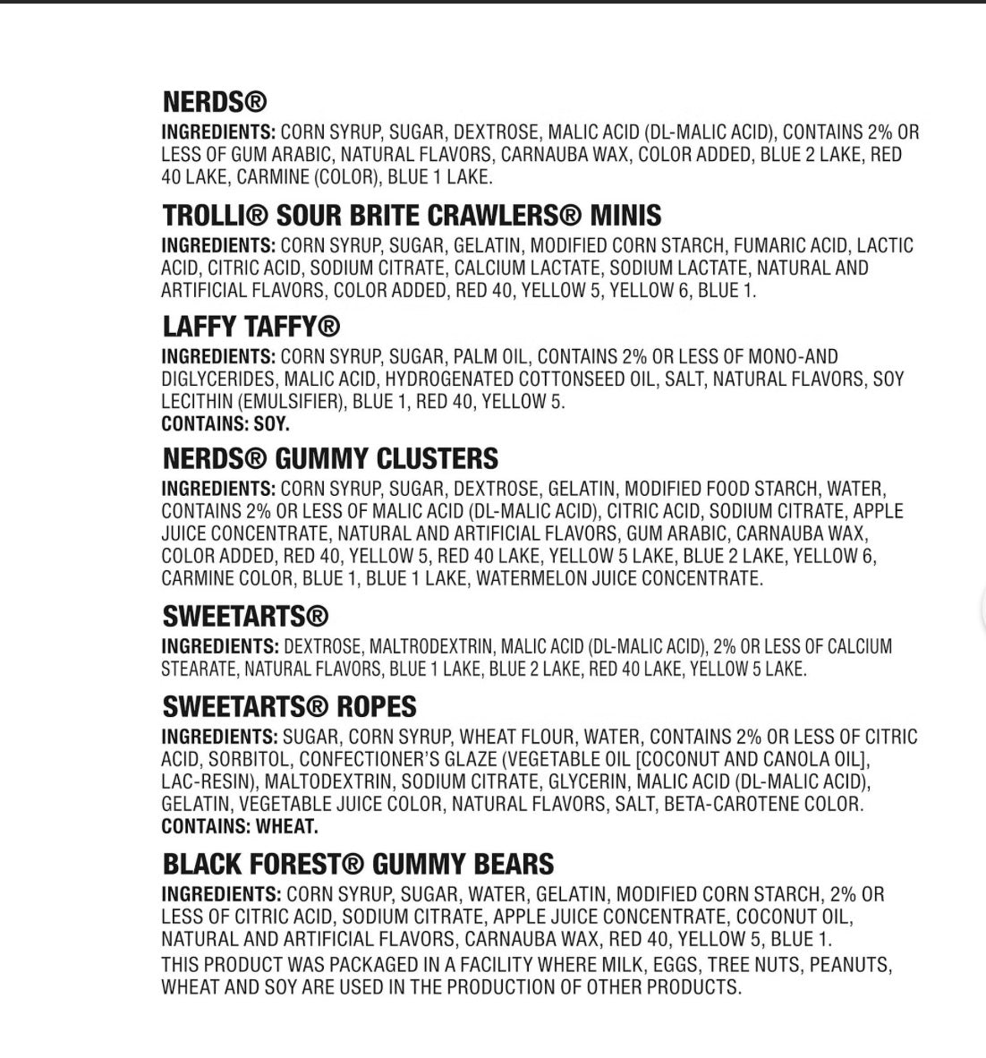 SweetTARTS, Nerds, Trolli, Laffy Taffy & More Candy Mix, 120 ct. – alternate product view 3