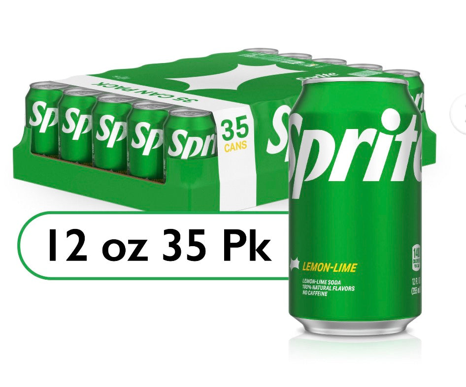 Sprite Lemon Lime Soda (35 ct, 12 oz)