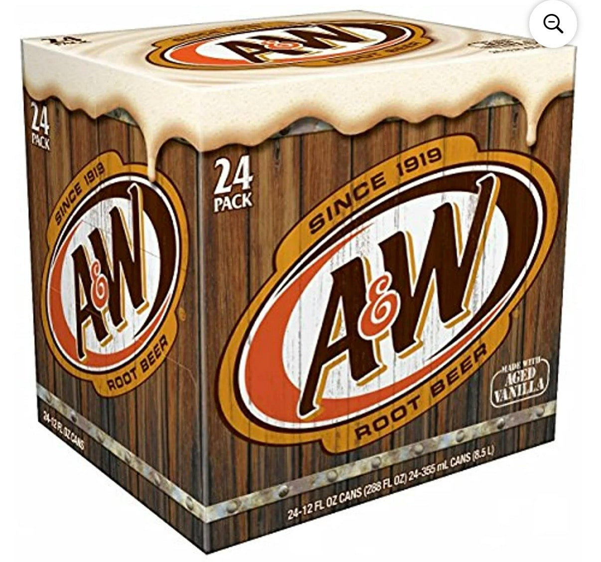 A&W Root Beer (24 ct, 12 oz) bulk pack available from Crabtree Supply. Fast local delivery and nationwide shipping.