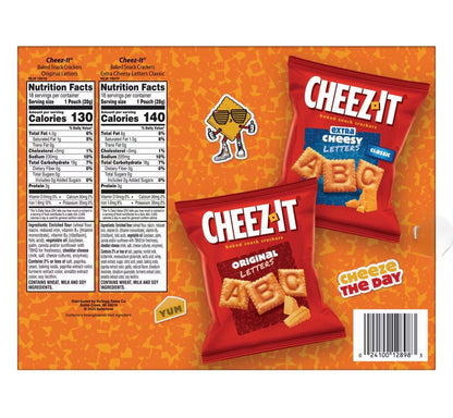 Cheez-It Letters Variety Pack Baked Snack Crackers, 36 ct./1 oz. – alternate product view 2