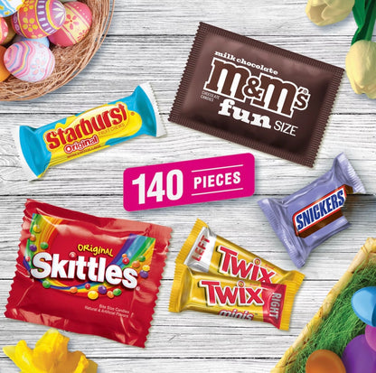 M&M's, Snickers & More Easter Candy, Easter Basket Stuffers, Bulk Bag, 140 ct. – alternate product view 2