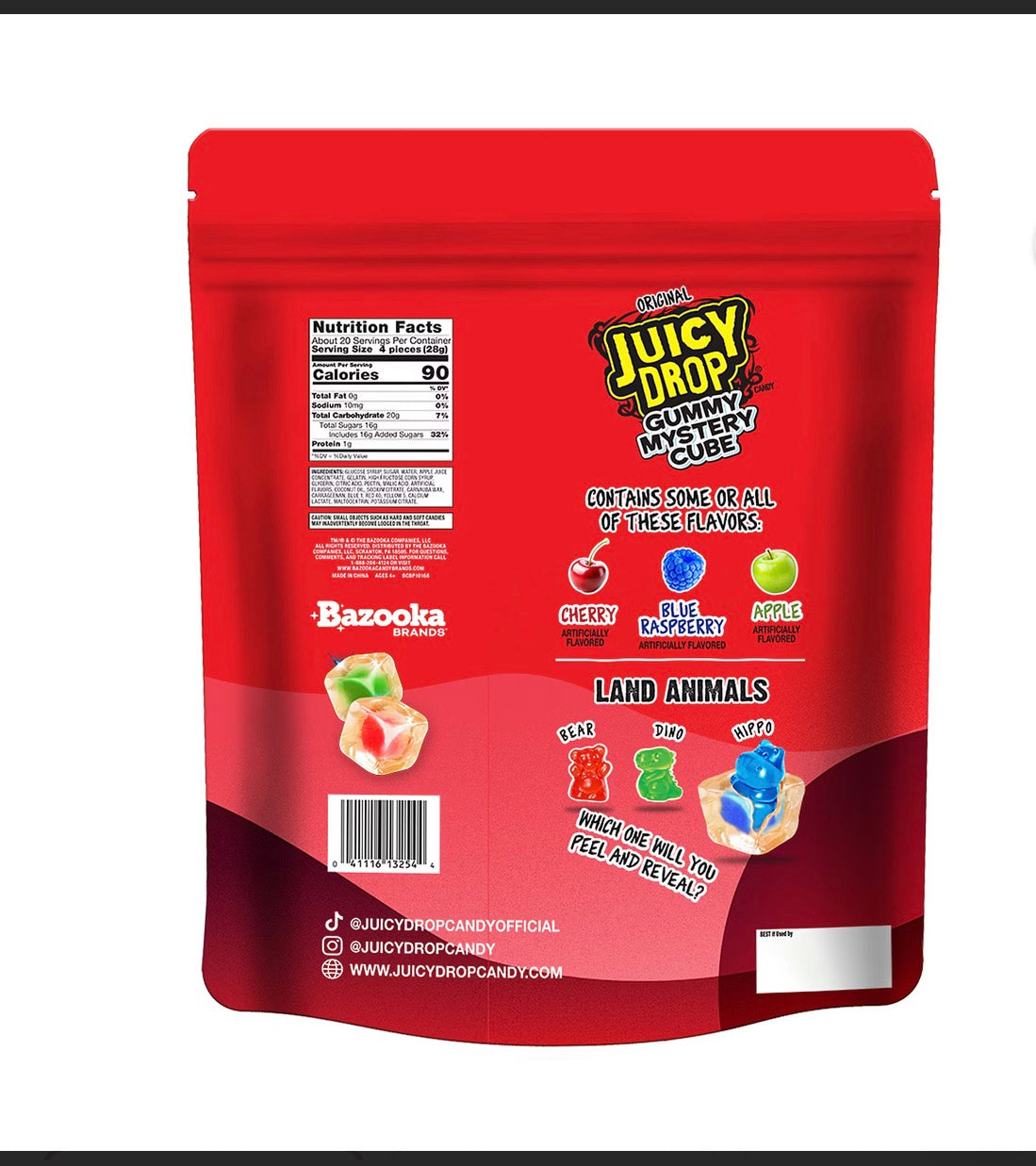 Juicy Drop Gummy Mystery Cubes, Snack Packs, 20 ct. – alternate product view 2