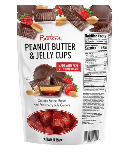 Barton's Milk Chocolate Peanut Butter and Jelly Cups, 20 oz. – alternate product view 2