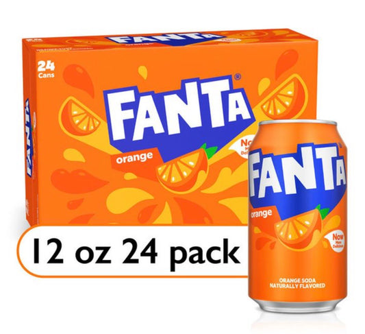 Fanta Orange Soda (24 ct, 12 oz)