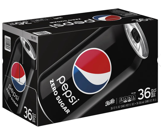 Pepsi Zero Sugar Zero Sugar Cola (36 ct, 12 oz)