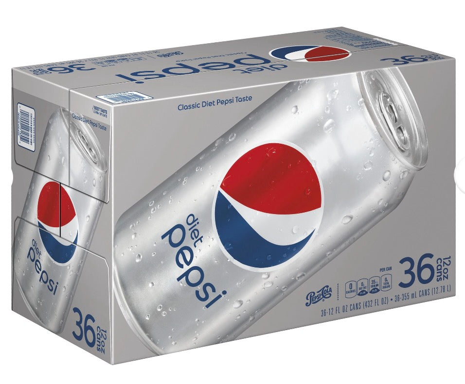 Diet Pepsi Diet Cola (36 ct, 12 oz)