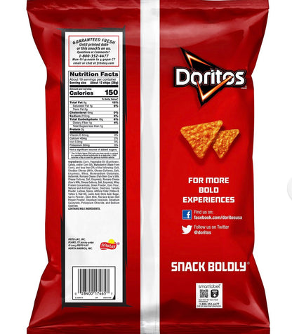 Doritos Nacho Cheese & Doritos Cool Ranch Tortilla Chips, 2 pk. – alternate product view 2