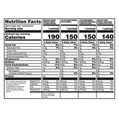 Frito-Lay Variety Pack of Snacks and Chips, Baked Mix, 30 ct.