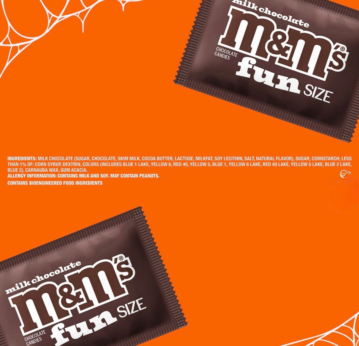M&M's Fun Size Milk Chocolate Halloween Candy, Bulk Bag, 80 ct. – alternate product view 2