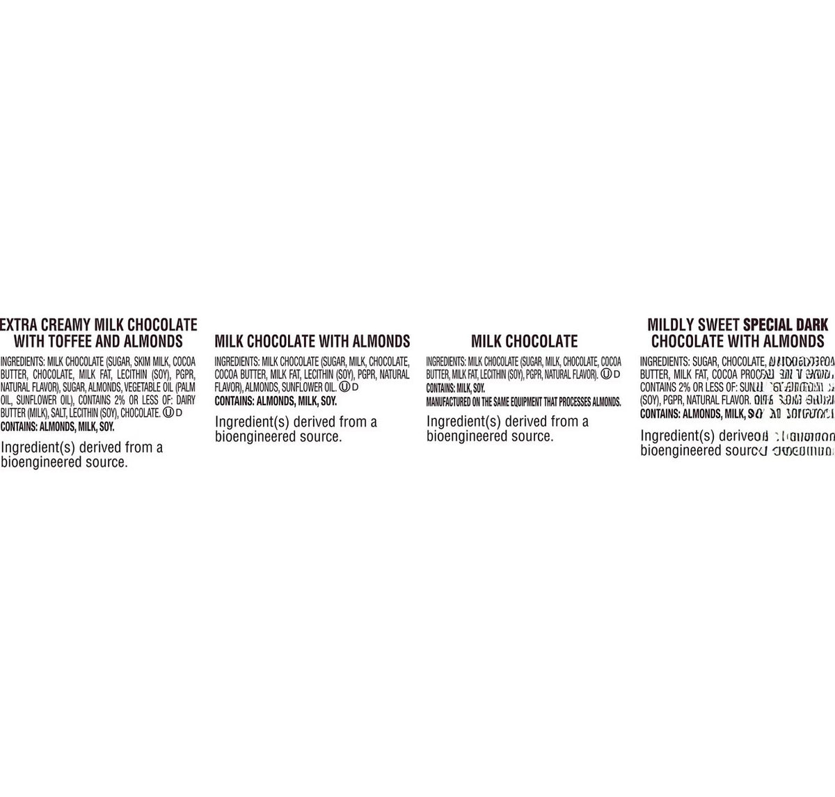 Hershey's Nuggets Snack Size Milk & Dark Chocolate Candy Bars, 145 pk./52 oz. – alternate product view 5