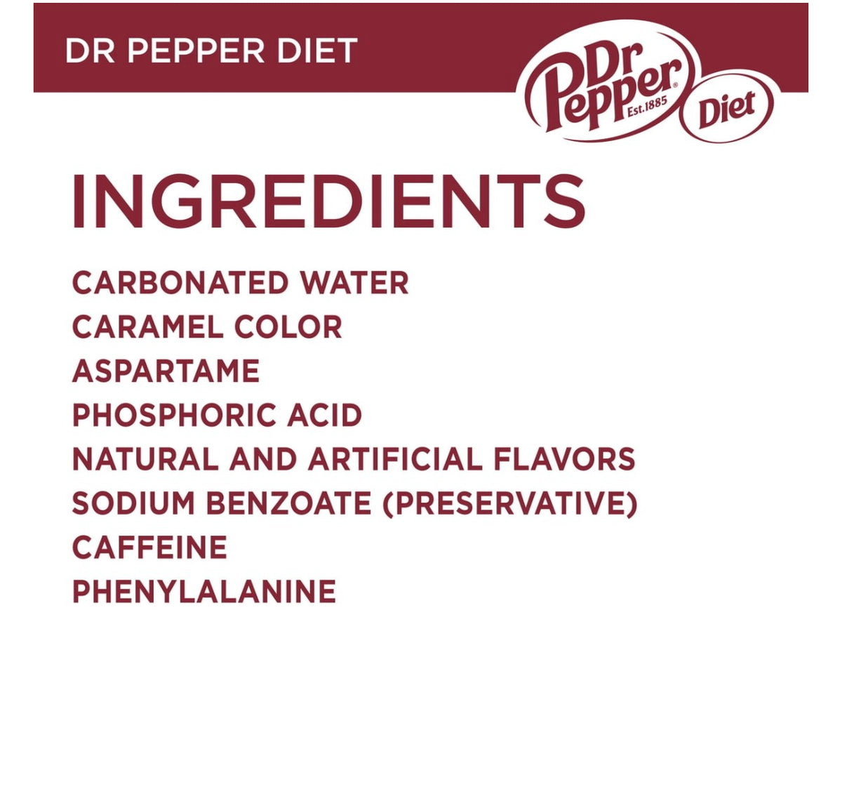 Diet Dr Pepper Mini Cans, 10 Pack, 7.5 fl oz