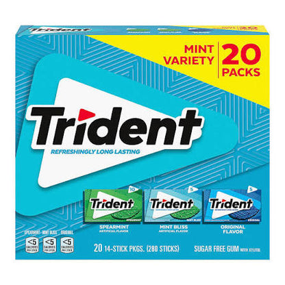 Trident Mint Variety Club Pack, 20 ct. product packaging