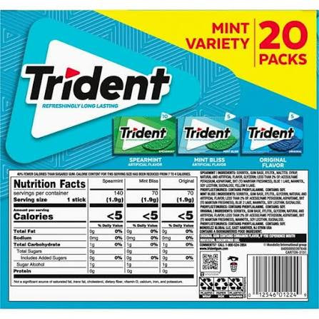 Trident Mint Variety Club Pack, 20 ct. – alternate product view 2